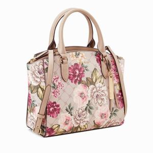 Nine West Girl On The Go Jet Set Shoulder Bag - Beige/Red - Ireland (SV6328519)